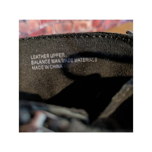 Born Cass Block Heel Bootie Combat Suede Moto Biker Boot Size10 - Picture 5 of 7